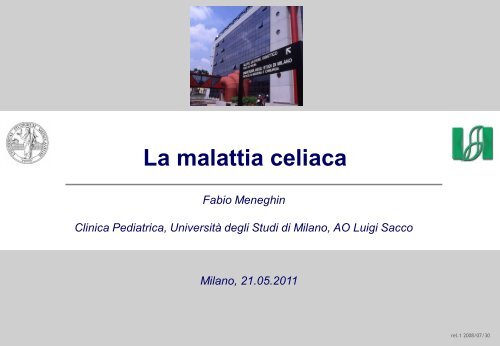 La malattia celiaca - Ospedale Luigi Sacco