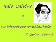 La letteratura combinatoria - Liceo Scientifico Galilei