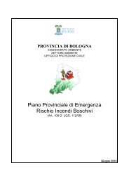 Piano Provinciale di Emergenza Rischio Incendi Boschivi - 118er