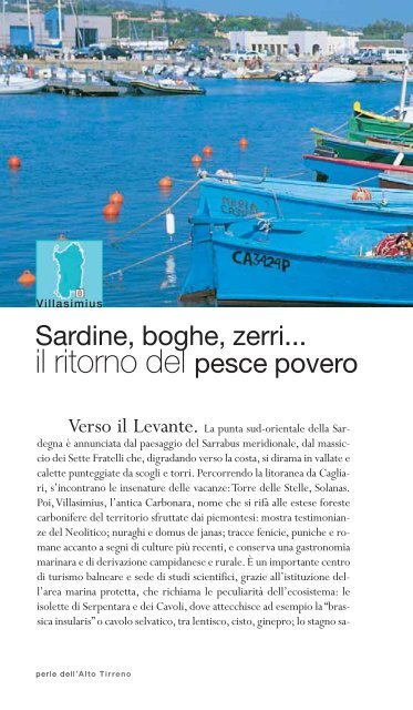 il ritorno del pesce povero - Sardegna Turismo