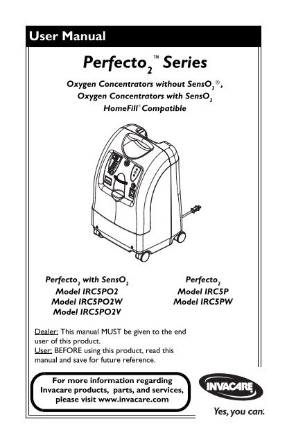 Perfecto2 Owner's Manual - Invacare