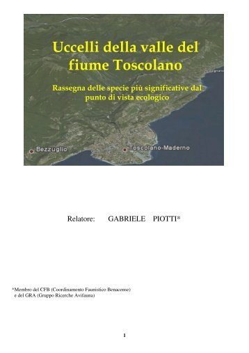 III lezione - Antonio Foglio - Gabriele Piotti - Comune di Toscolano ...