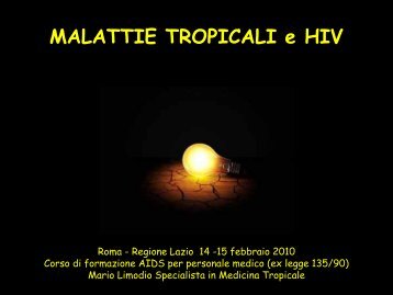 Malattie Tropicali e HIV - Agenzia di Sanità Pubblica della Regione ...