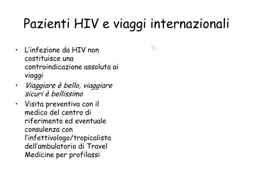 Malattie Tropicali e HIV - Agenzia di Sanità Pubblica della Regione ...