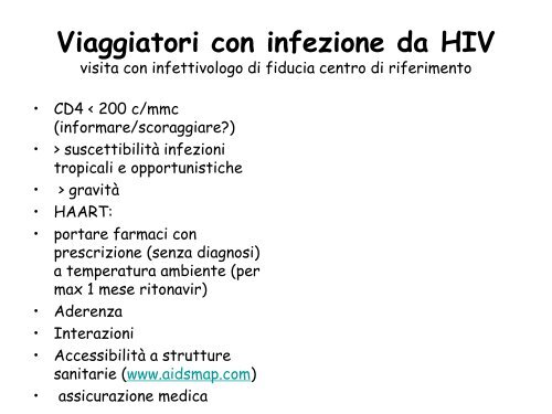 Malattie Tropicali e HIV - Agenzia di Sanità Pubblica della Regione ...