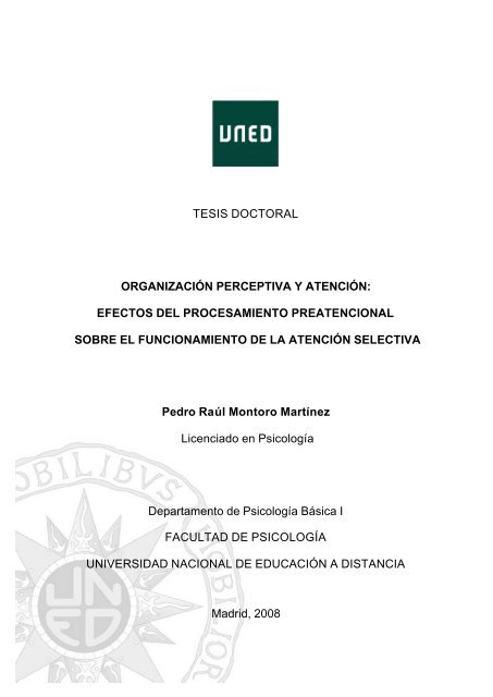 tesis doctoral - e-Spacio - Uned