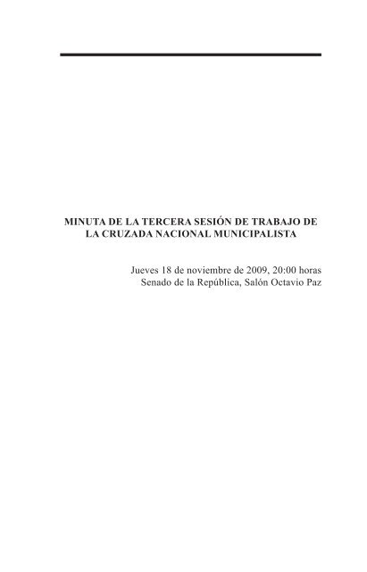 SERIE PRAXIS 132 Cruzada Nacional Municipalista - Instituto ...