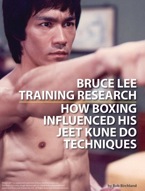 bruce lee training research how boxing influenced his - Danny Lane