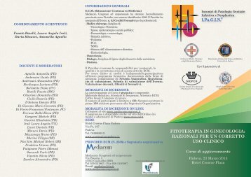 Fitoterapia in ginecologia - Associazione Ginecologi Extra Ospedalieri