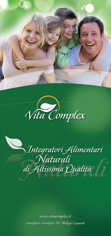 scarica il catalogo completo dei nostri integratori ... - Vita Complex