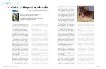 Le infezioni da Herpesvirus nel cavallo - Select Breeders Services