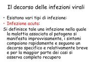 Il decorso delle infezioni virali