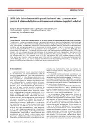 Utilità della determinazione della procalcitonina nel siero ... - SIBioC