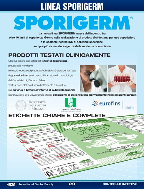 Controllo infettivo - Idsdental.it