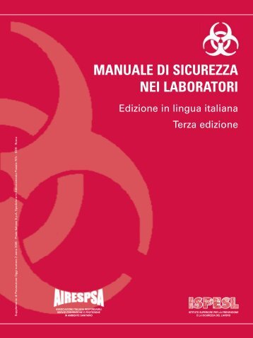 manuale di sicurezza nei laboratori - World Health Organization