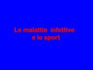 Le malattie infettive e lo sport (.pdf) - Cardiosport.it