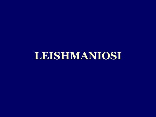 Leishmaniosi