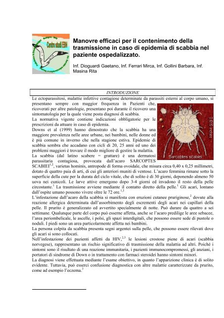 scabbia molto precoce