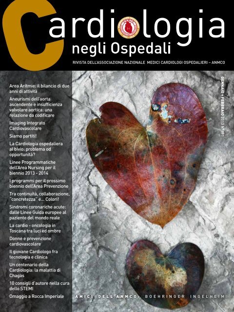Cardiologia negli Ospedali n° 191 Gennaio / Febbraio 2013 - Anmco