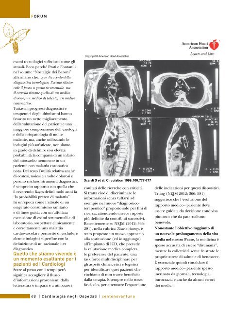 Cardiologia negli Ospedali n° 191 Gennaio / Febbraio 2013 - Anmco