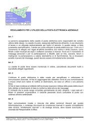 Regolamento posta elettronica.pdf - Ospedale Civico Palermo