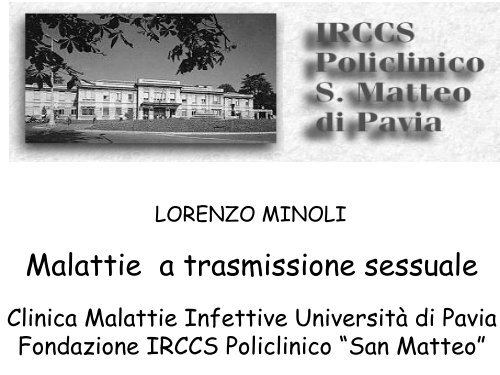 9) Malattie Sessualmente Trasmissibili [Sola lettura]