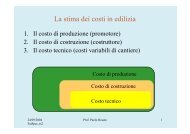 La stima dei costi in edilizia