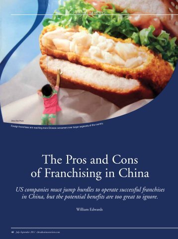 The Pros and Cons of Franchising in China - Edwards Global Services