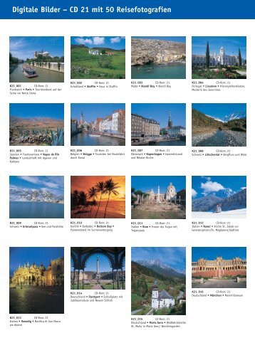 Digitale Bilder – CD 21 mit 50 Reisefotografien - bei Kessler Medien