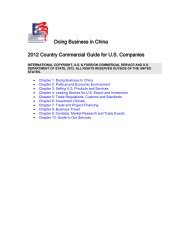 Doing Business in China - Export.gov