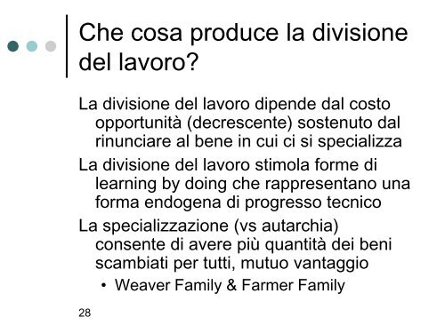 Lucidi lezioni 19 - Dipartimento di Economia Politica