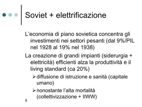 Lucidi lezioni 19 - Dipartimento di Economia Politica