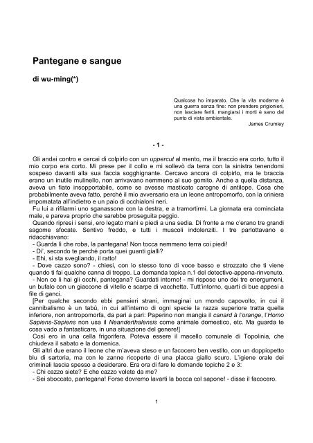 Wu Ming – Pantegane e sangue (.pdf scaricabile) - lucatleco