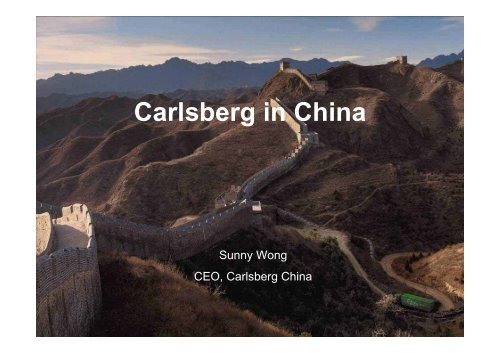 27.11.06 Carlsberg in China .pdf - Carlsberg Group