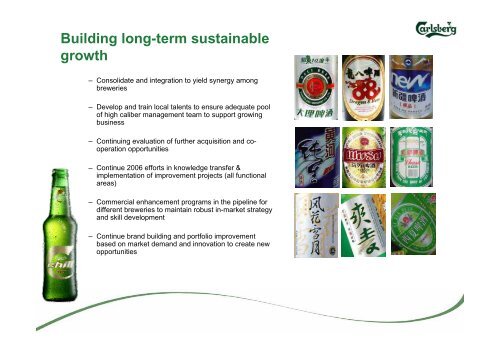 27.11.06 Carlsberg in China .pdf - Carlsberg Group