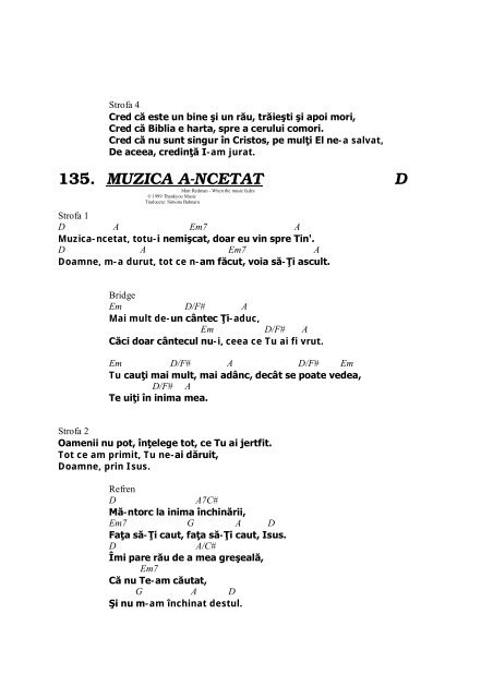 CÂNTECE DE LAUDĂ - Biserici Charismatice din Romania