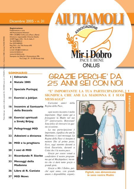 Dicembre 2005 - Mir i Dobro