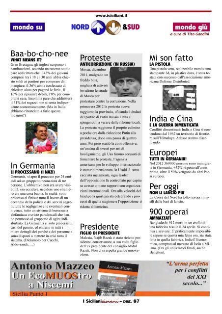 maggio 2013 - I Siciliani giovani