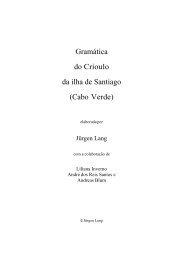 Gramática do Crioulo da ilha de Santiago (Cabo Verde) - Opus