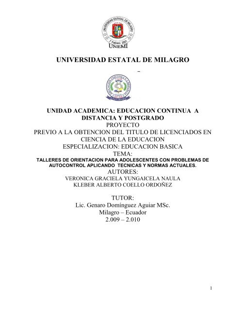 capitulo i - Repositorio de la Universidad Estatal de Milagro - Unemi