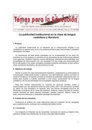 La publicidad institucional en la clase de lengua castellana ... - CCOO