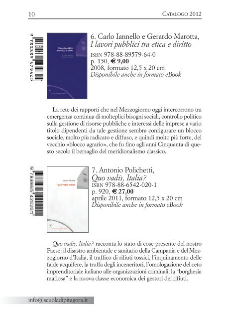 Sfoglia il nostro catalogo in pdf - La scuola di Pitagora editrice