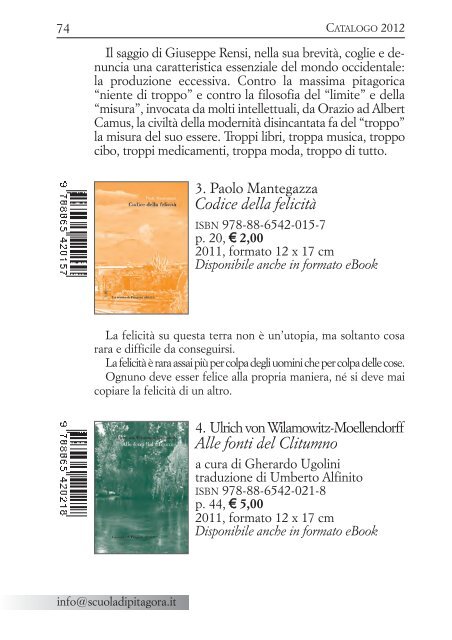 Sfoglia il nostro catalogo in pdf - La scuola di Pitagora editrice