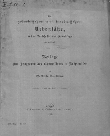 Buchsweiler (Unter-Elsaß), Gymnasium 1886/87 (pdf-Datei