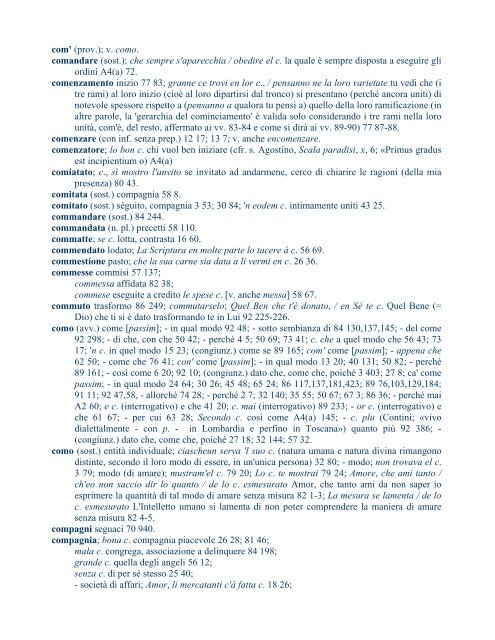 Franco Mancini Glossario jacoponico - Biblioteca dei Classici Italiani