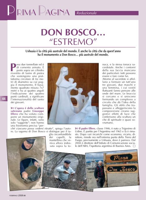 BS Febbraio 2008 - il bollettino salesiano - Don Bosco nel Mondo