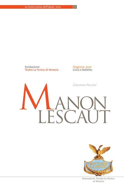 Manon Lescaut - Teatro La Fenice