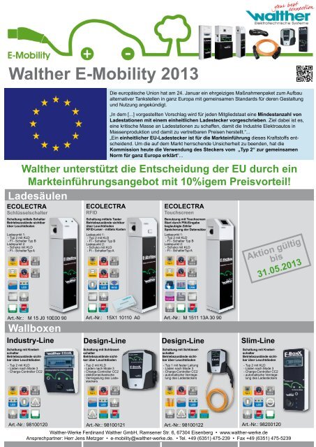 Markteinführung_E-Mob7.indd 3 - Walther-Werke Ferdinand Walther ...
