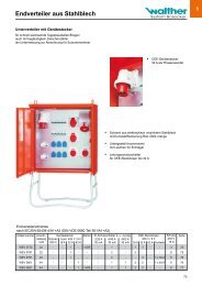 Endverteiler aus Stahlblech - Walther