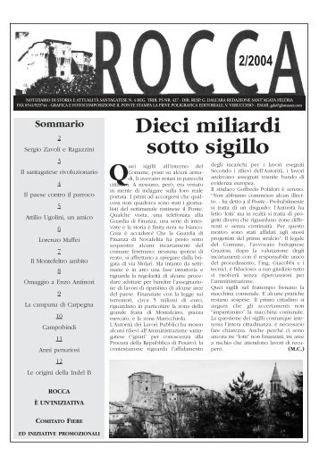 ROCCA aprile 2004 - La Rocca - il giornale di Sant'Agata Feltria ...